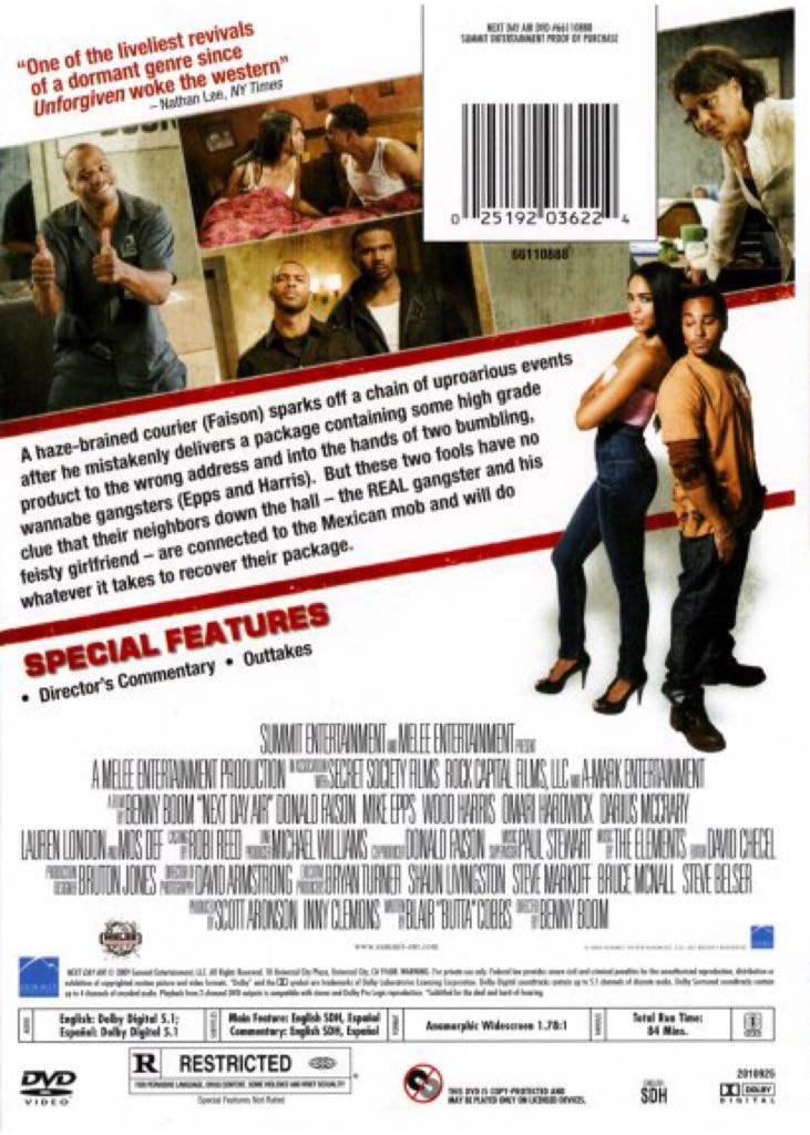 Next Day Air DVD-R movie collectible [Barcode 025192036224] - Main Image 2