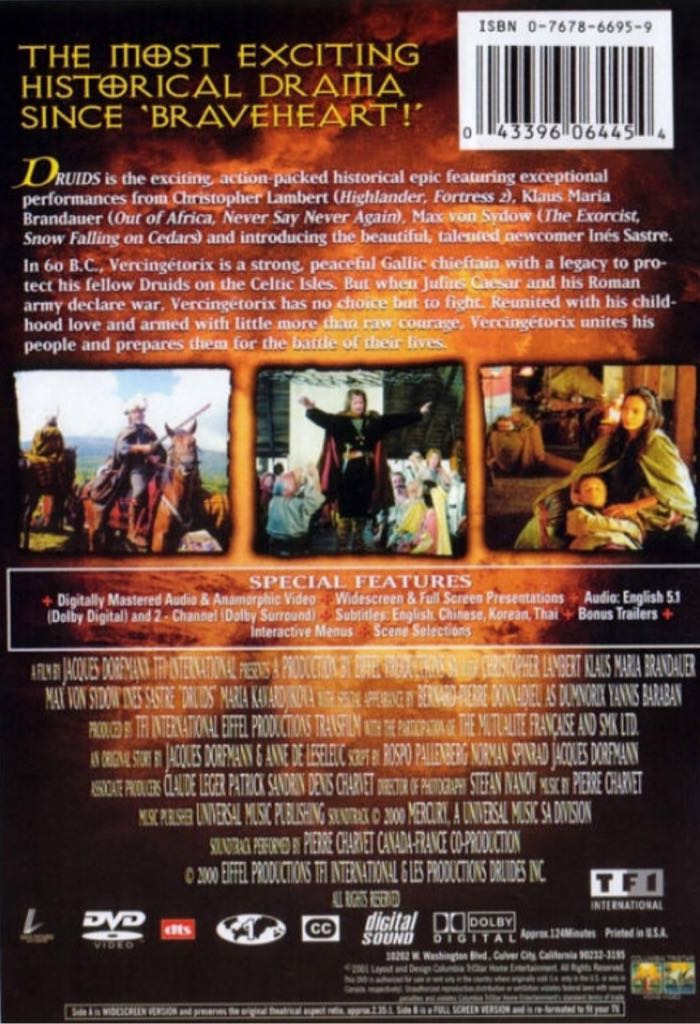 Druids DVD movie collectible [Barcode 043396064454] - Main Image 2