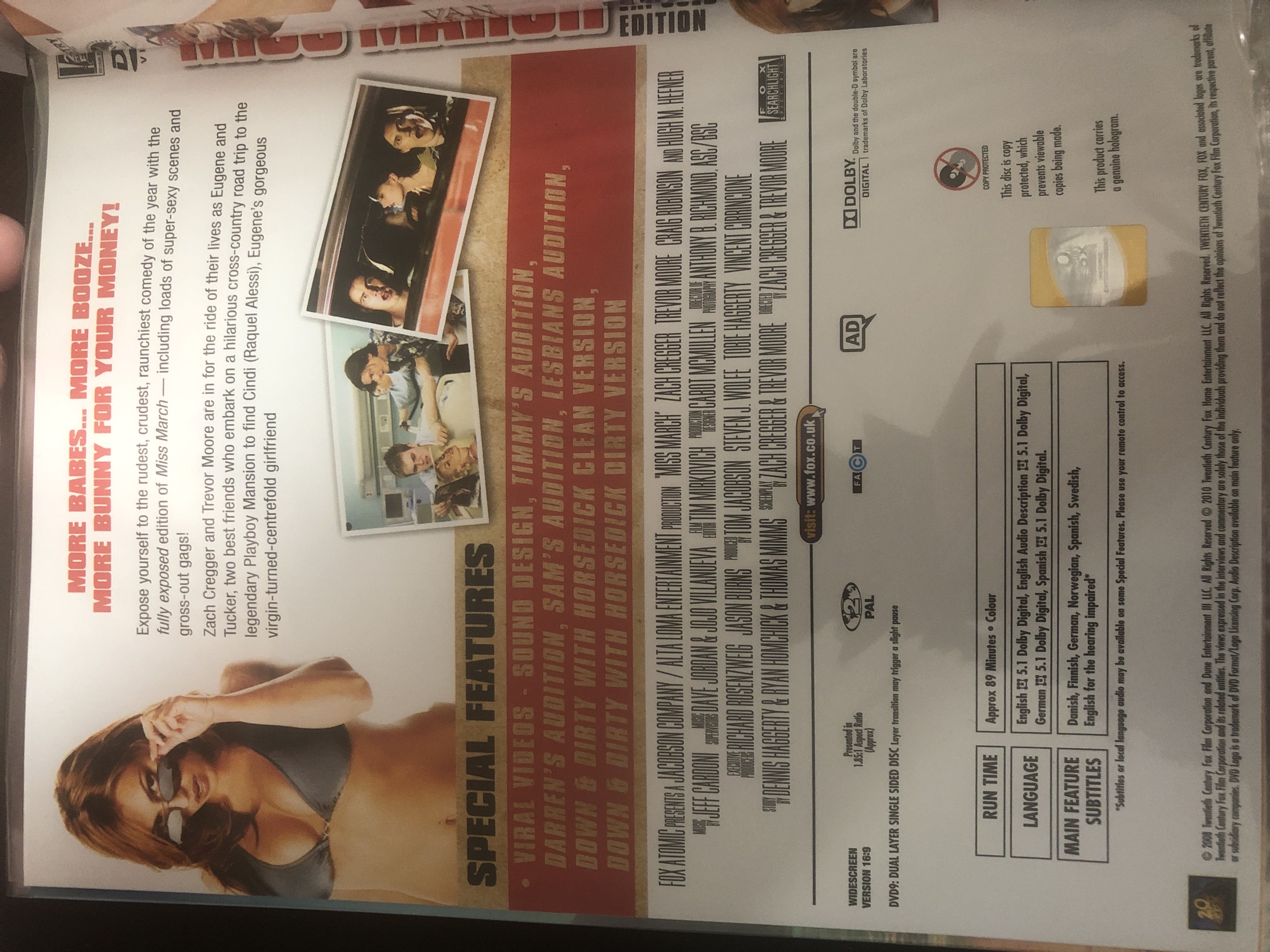 Miss March DVD movie collectible [Barcode 400279698159] - Main Image 2