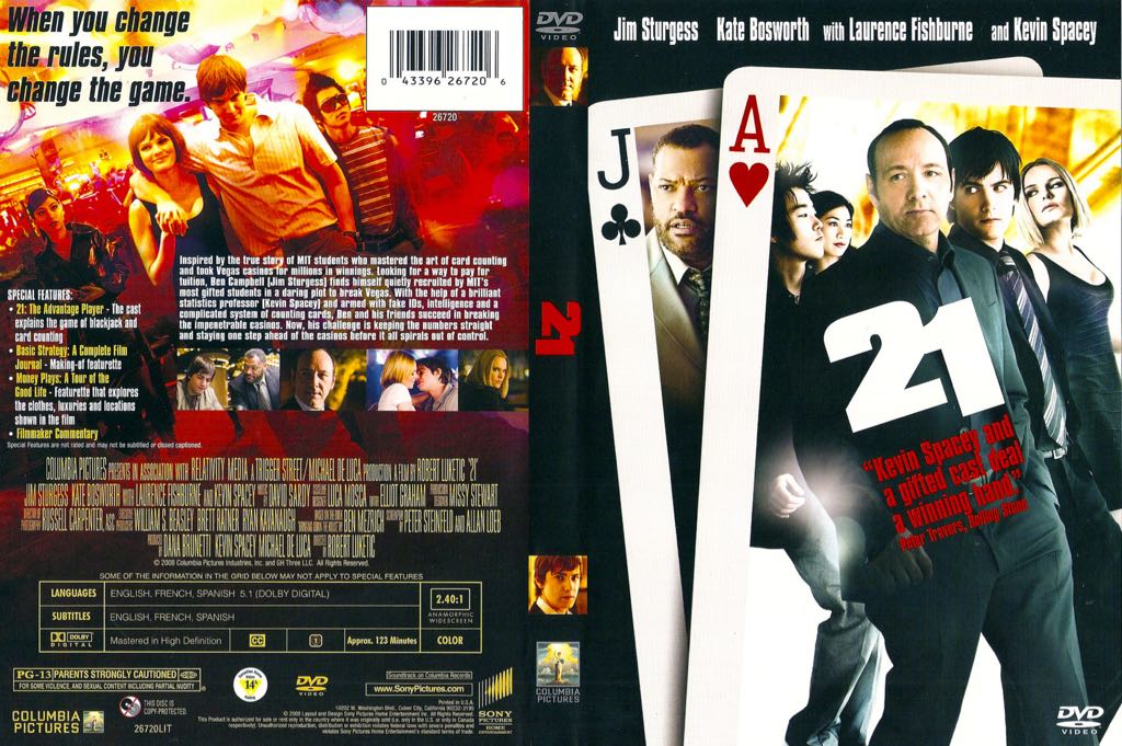 21 DVD movie collectible [Barcode 5051162227915] - Main Image 2