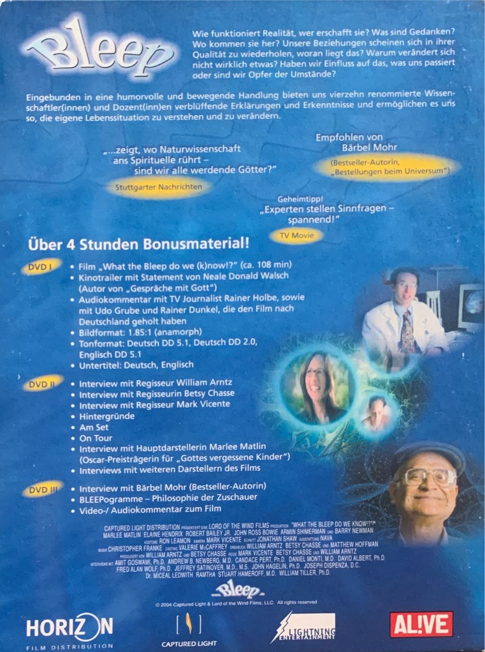 What the Bleep do we Know!? DVD movie collectible [Barcode 4042564018844] - Main Image 2