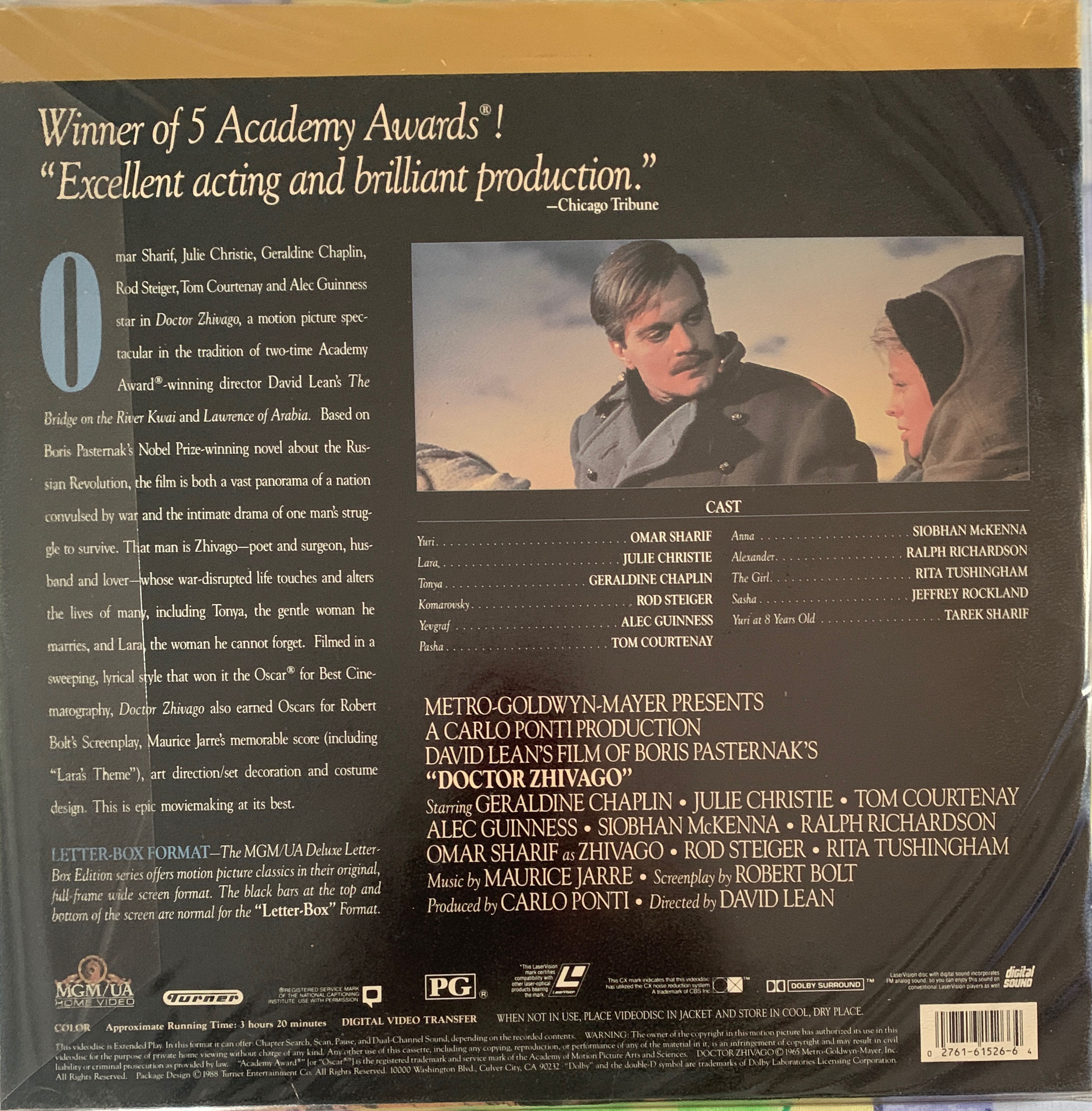 Doctor Zhivago/crt Laser Disc movie collectible [Barcode 027616152664] - Main Image 2