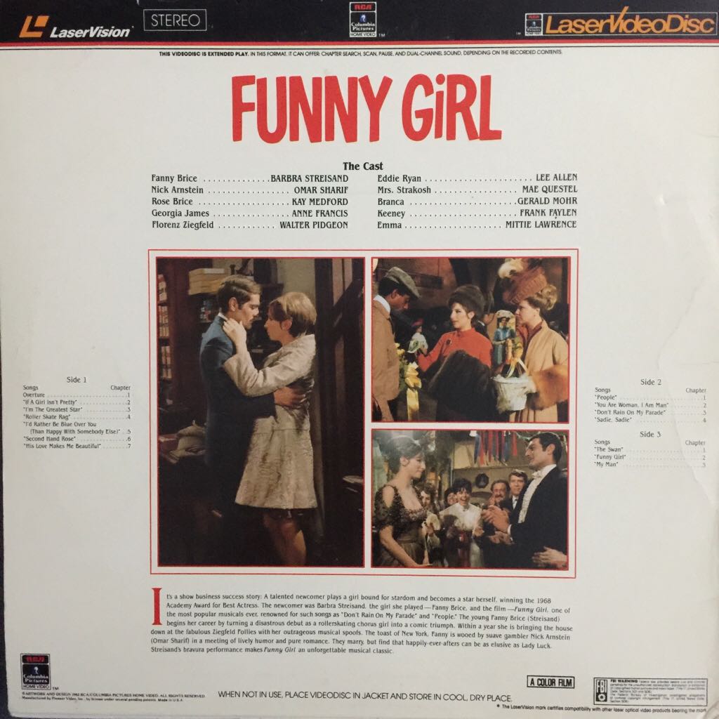 Funny Girl Laser Disc movie collectible - Main Image 2