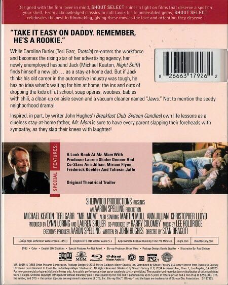 Mr. Mom Blu-ray movie collectible [Barcode 826663179262] - Main Image 2