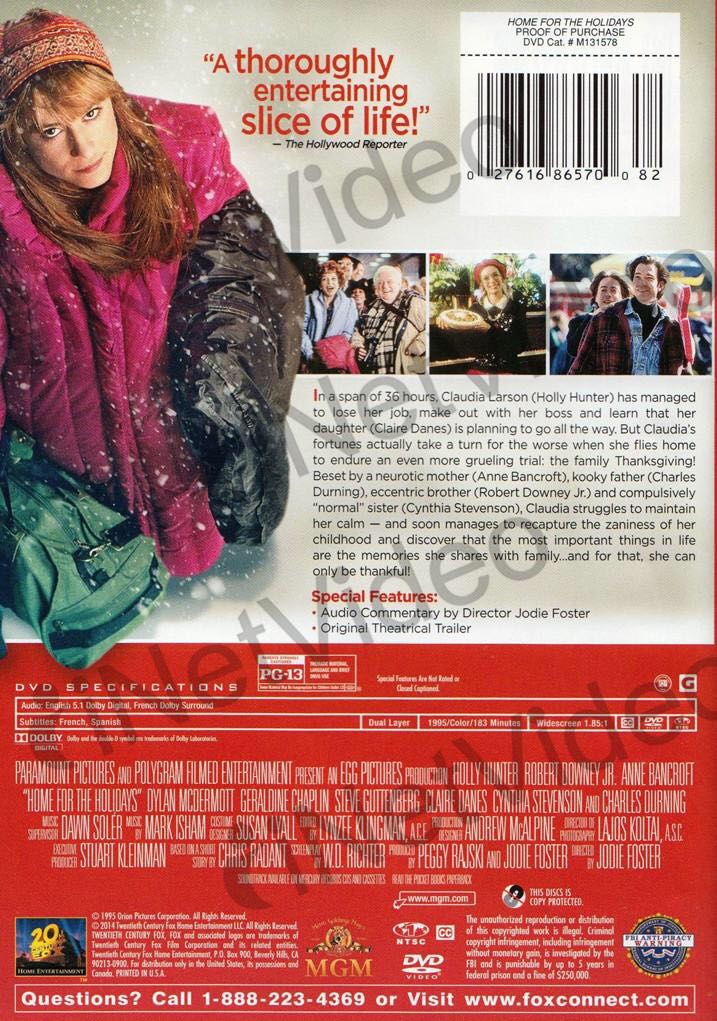 Home for the Holidays Digital Copy movie collectible [Barcode 5021456117284] - Main Image 2