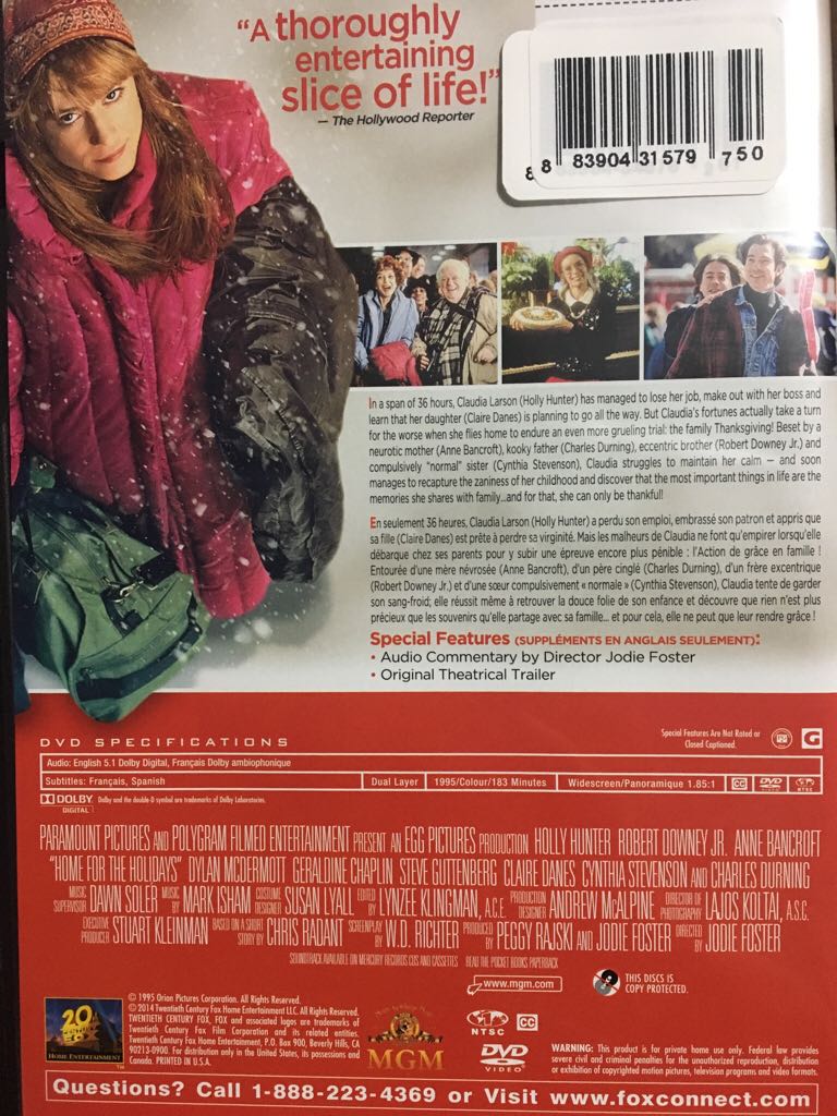 Home for the Holidays DVD movie collectible - Main Image 2