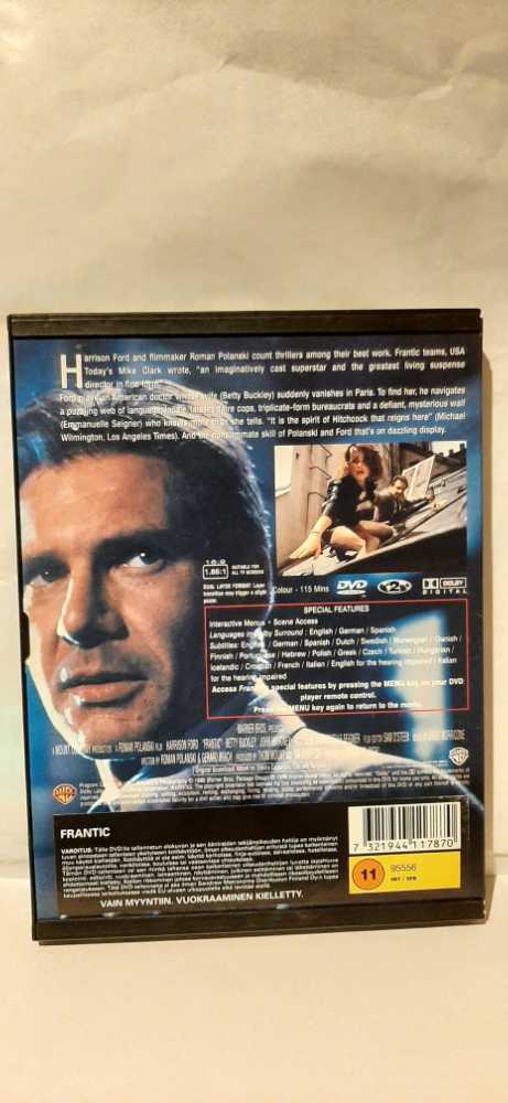 Frantic DVD movie collectible [Barcode 7321944117870] - Main Image 2