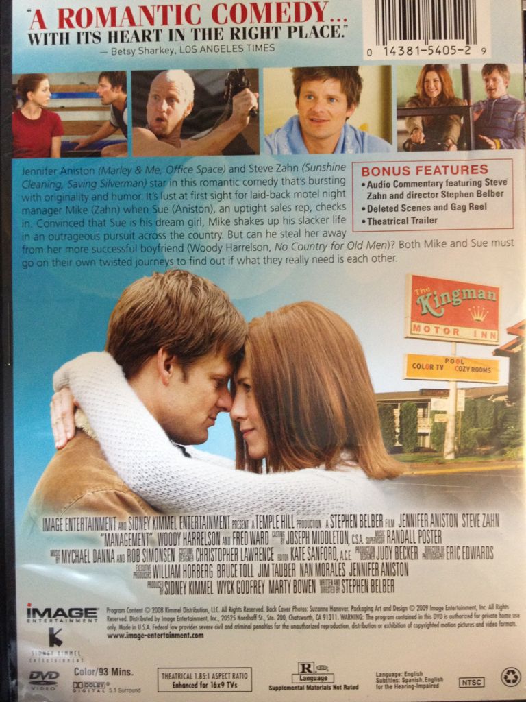 Management (4’s) DVD movie collectible [Barcode 5708758674348] - Main Image 2