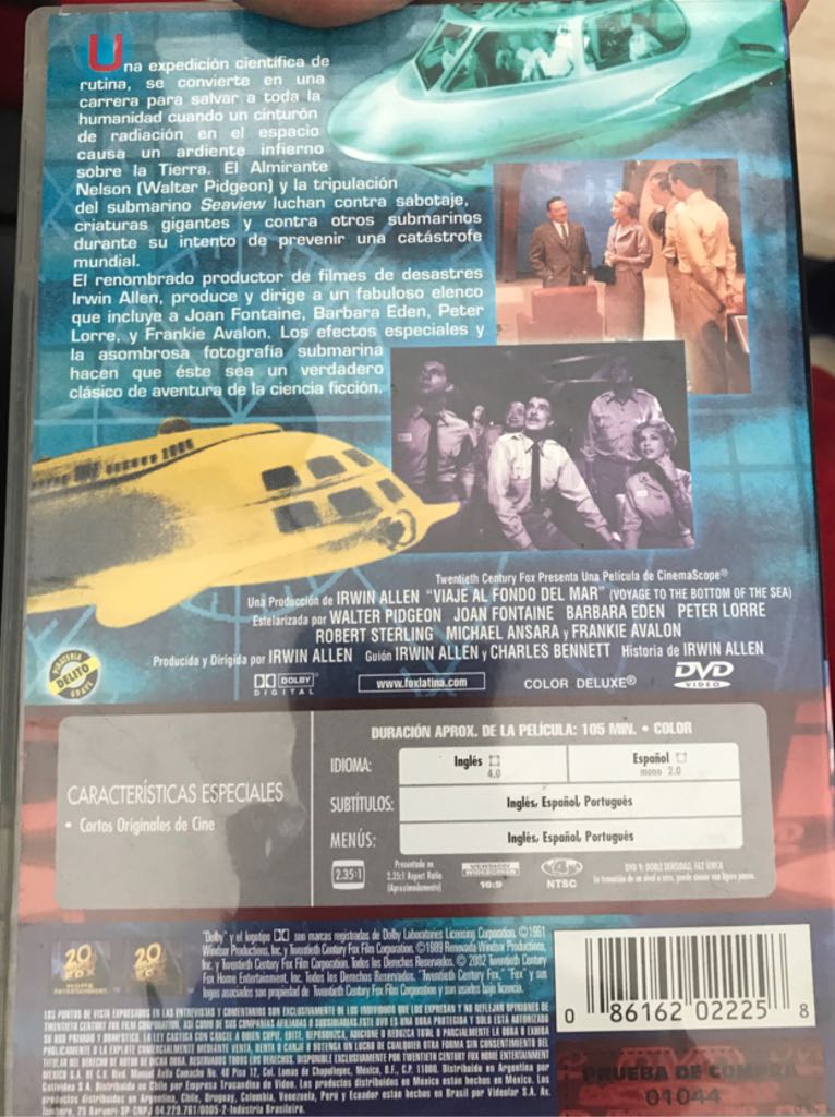 Voyage To The Bottom Of The Sea DVD movie collectible [Barcode 086162022258] - Main Image 2