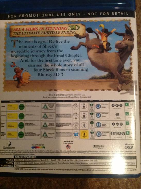 Shrek Digital Copy movie collectible [Barcode 3606323177558] - Main Image 2