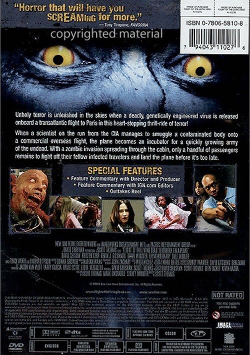 Flight Of The Living Dead (UNRATED) DVD movie collectible [Barcode 794043110290] - Main Image 2