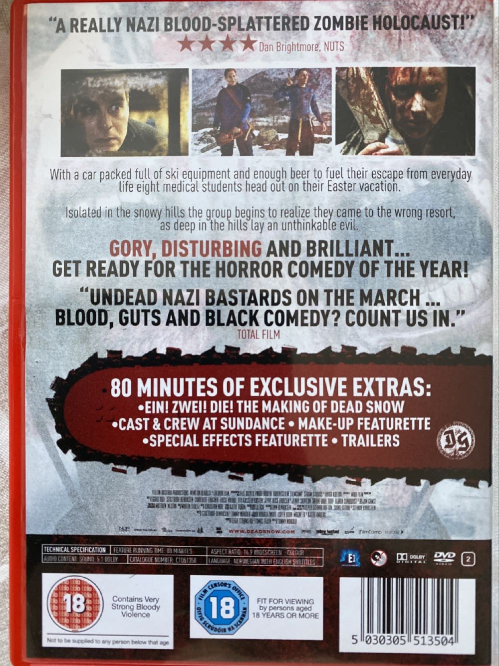 Dead Snow DVD movie collectible [Barcode 5030305513504] - Main Image 3