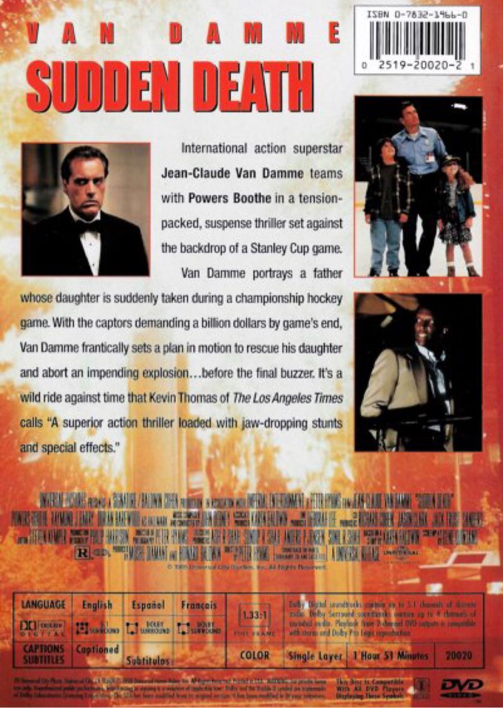 Sudden Death DVD movie collectible [Barcode 5050582046212] - Main Image 2
