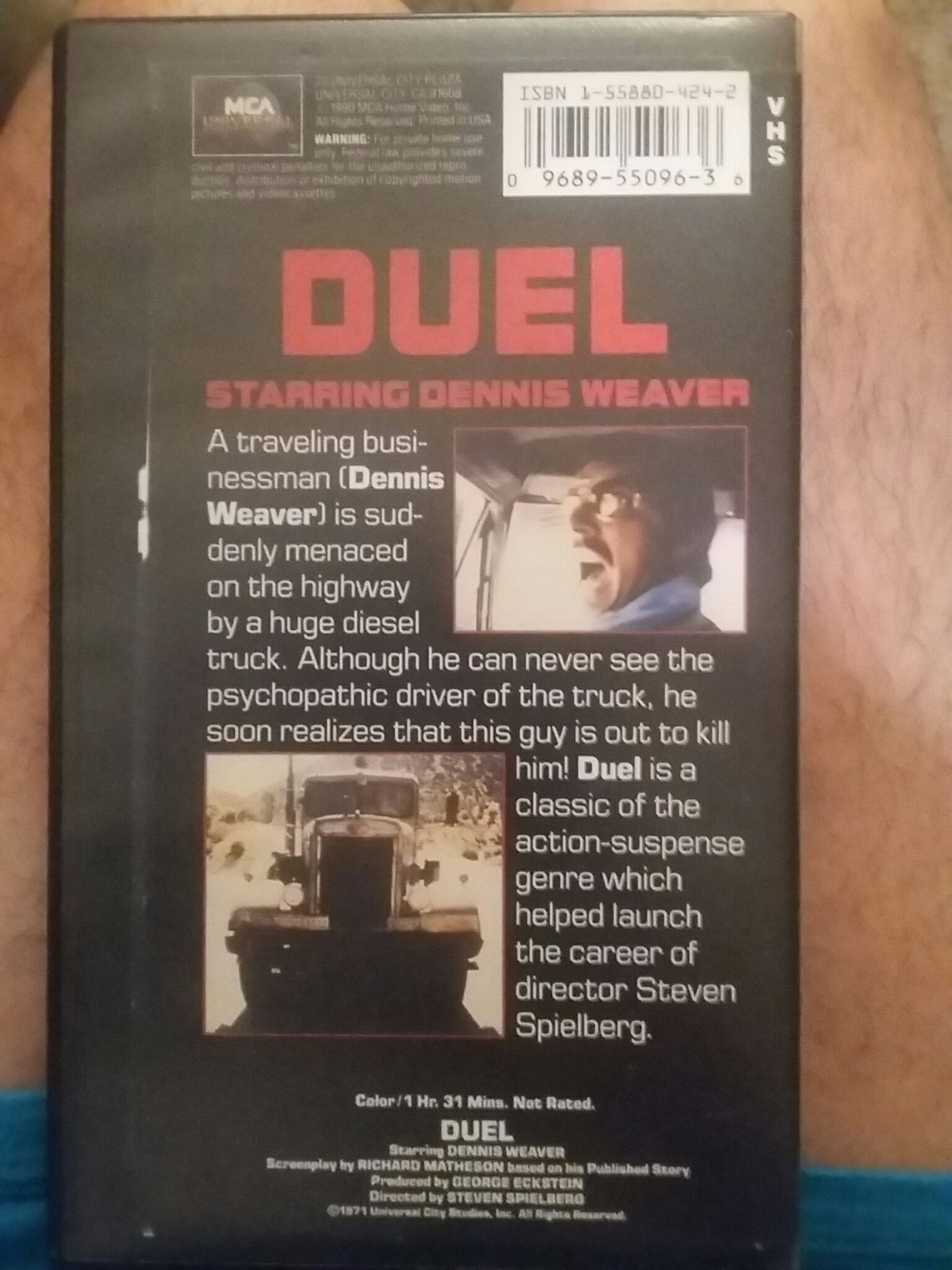 Duel (1971) VHS movie collectible [Barcode 096895509636] - Main Image 2