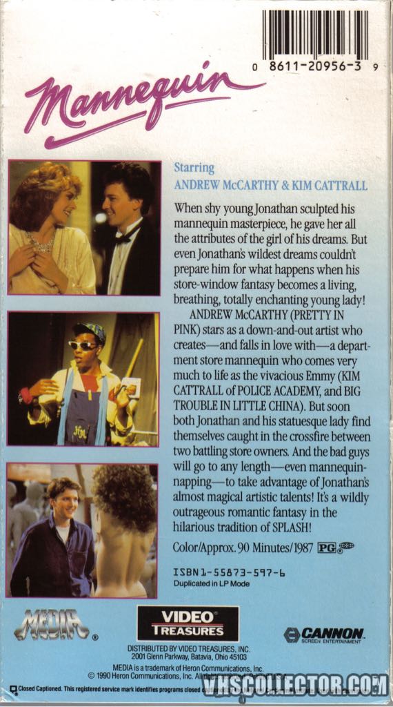 Mannequin VHS movie collectible [Barcode 086112095639] - Main Image 2