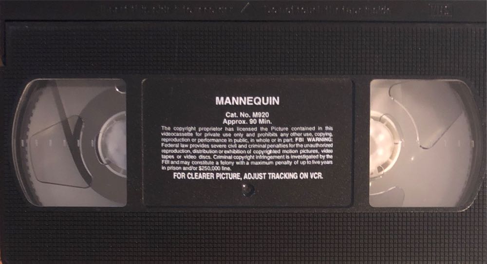 Mannequin VHS movie collectible [Barcode 086112095639] - Main Image 3