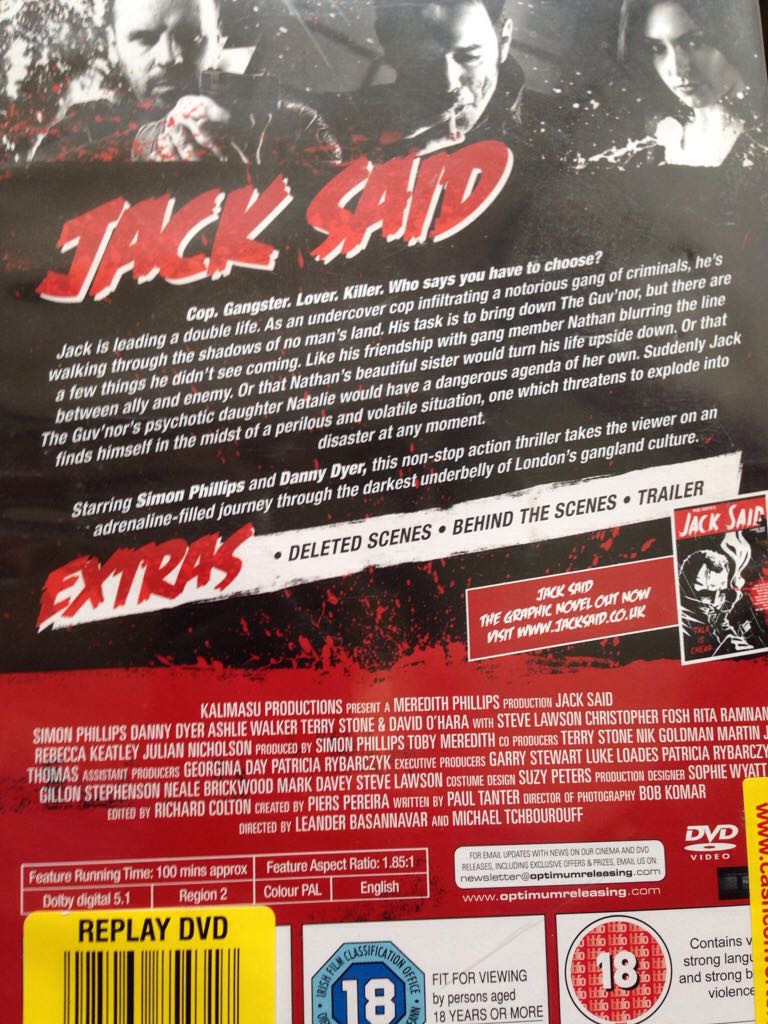 Jack Said DVD movie collectible - Main Image 2
