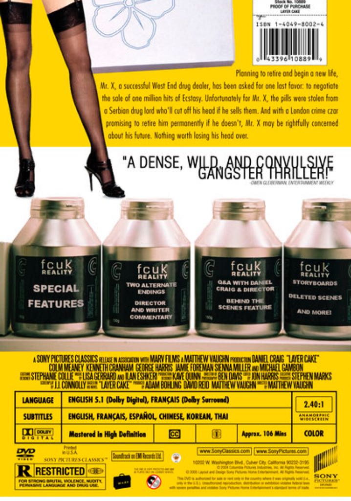 Layer Cake ✅ DVD movie collectible [Barcode 5035822690677] - Main Image 2
