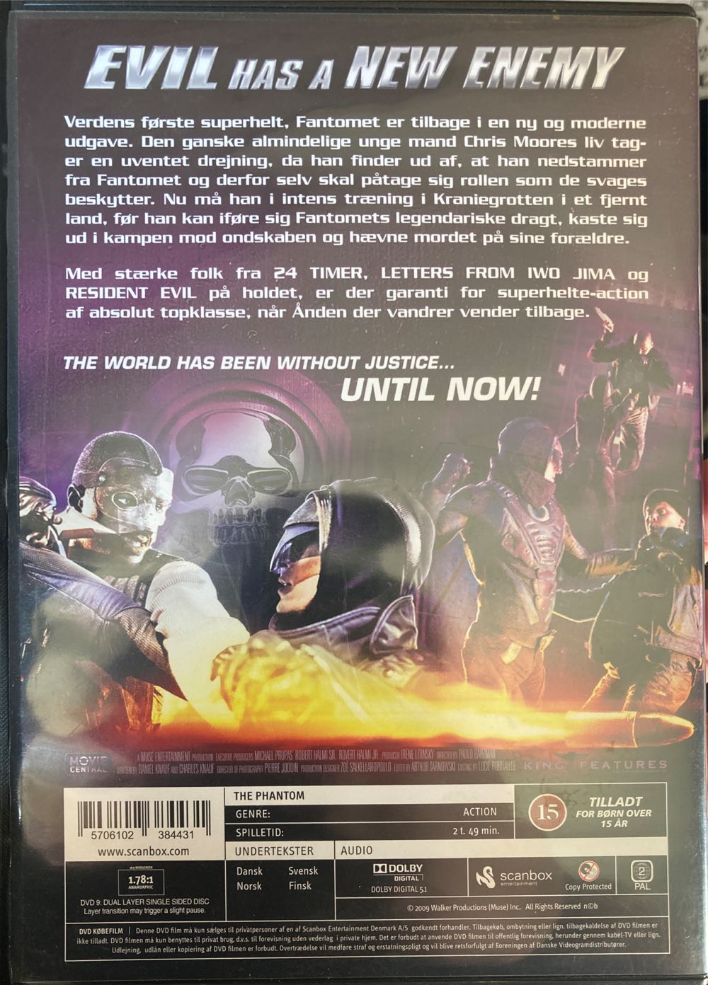 The Phantom DVD movie collectible [Barcode 5706102384431] - Main Image 2