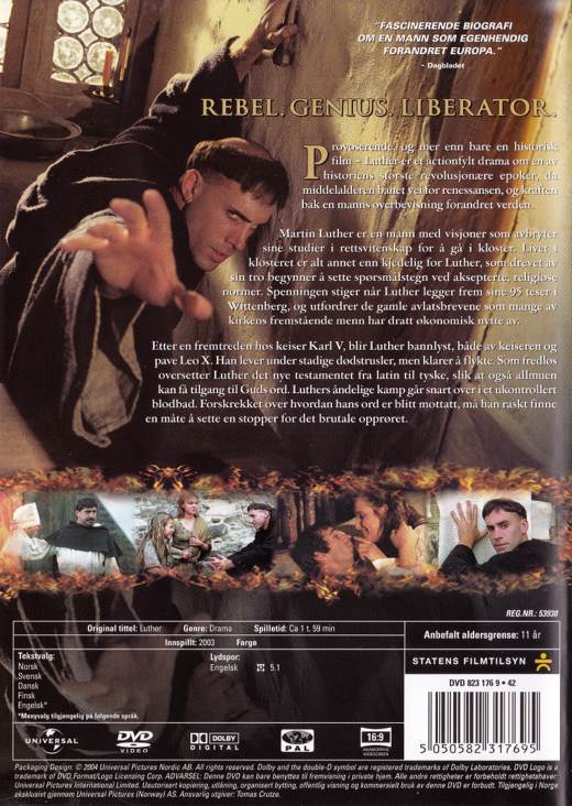 Luther DVD movie collectible [Barcode 5050582317695] - Main Image 2