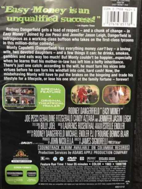 Easy Money DVD movie collectible [Barcode 2761685118] - Main Image 4