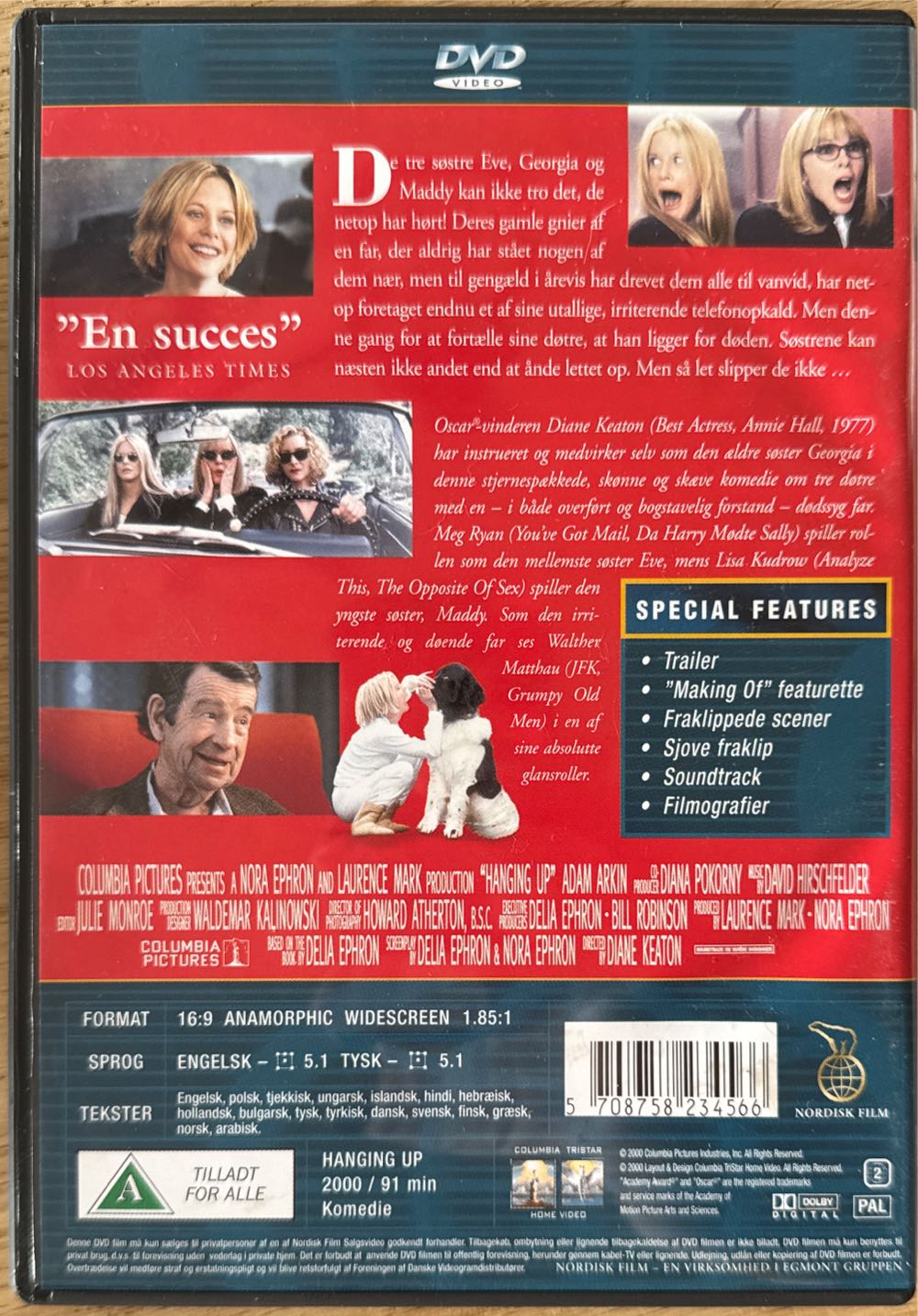 Hanging Up DVD movie collectible [Barcode 5708758234566] - Main Image 2