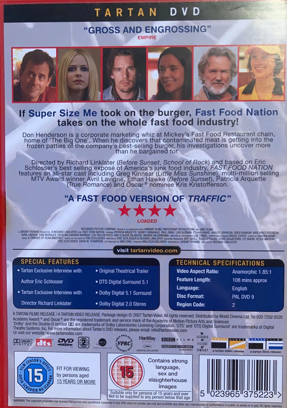 Fast Food Nation DVD movie collectible [Barcode 5023965375223] - Main Image 2