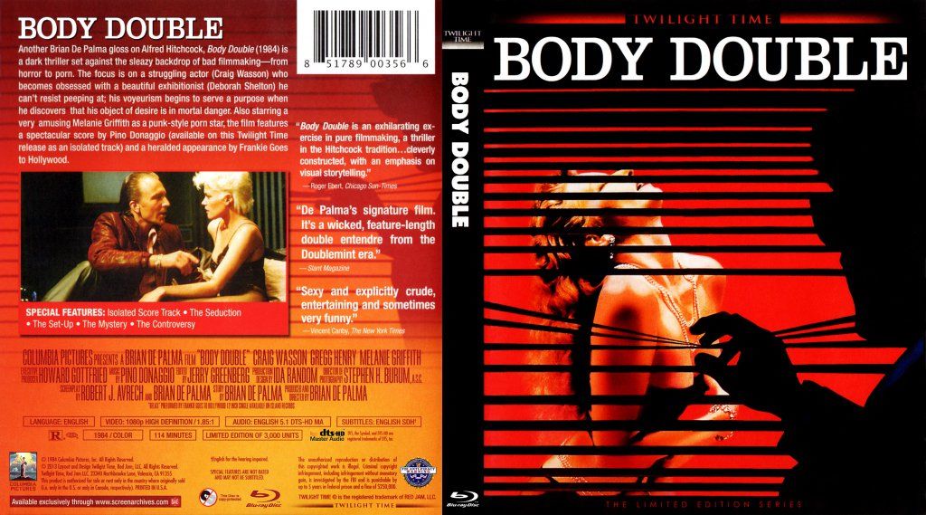 Body Double DVD movie collectible [Barcode 851789003566] - Main Image 2