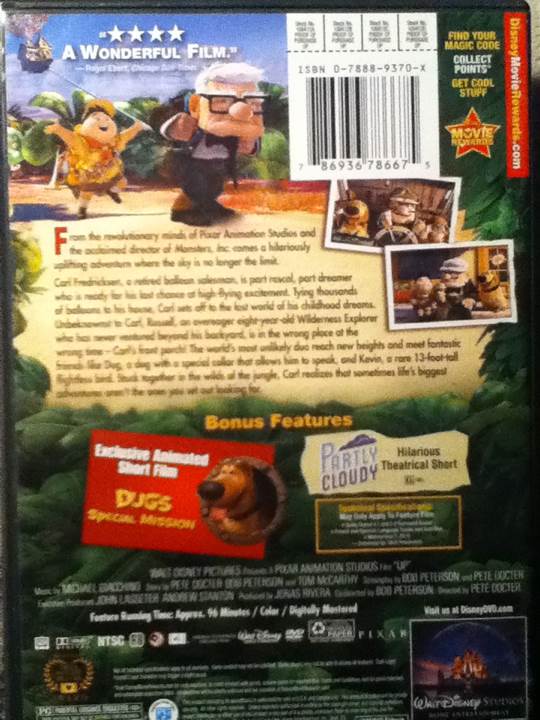 Up Blu-ray movie collectible [Barcode 786936786675] - Main Image 2