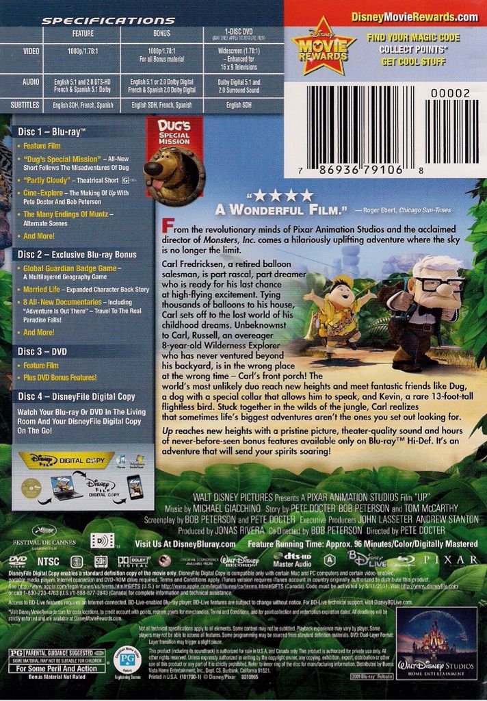Up Blu-ray movie collectible - Main Image 2