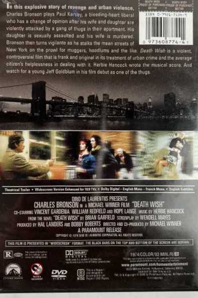 Death Wish 1 DVD movie collectible [Barcode 8712609755961] - Main Image 4