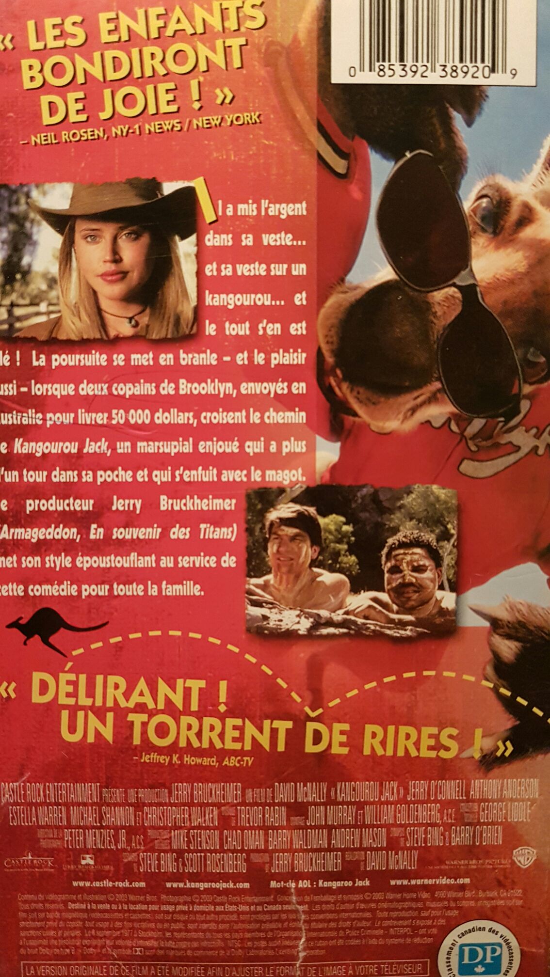 Kangaroo Jack VHS movie collectible [Barcode 085392389230] - Main Image 2