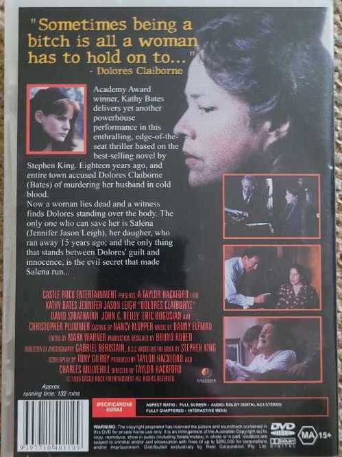 Dolores Claiborne DVD movie collectible [Barcode 9397710401199] - Main Image 3