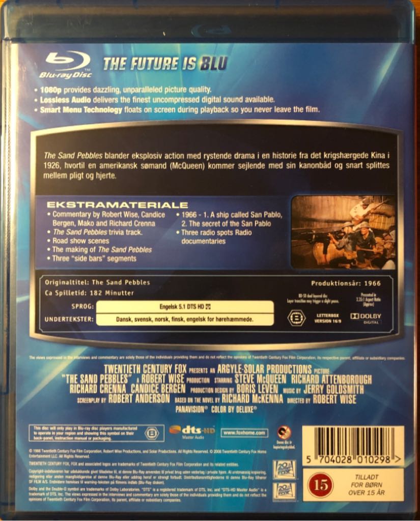 The Sand Pebbles Blu-ray movie collectible [Barcode 5704028010298] - Main Image 2