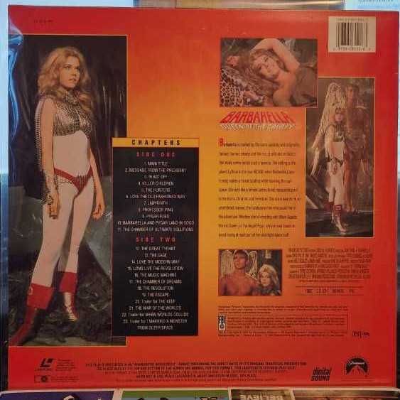 Barbarella Laser Disc movie collectible [Barcode 097360312263] - Main Image 2