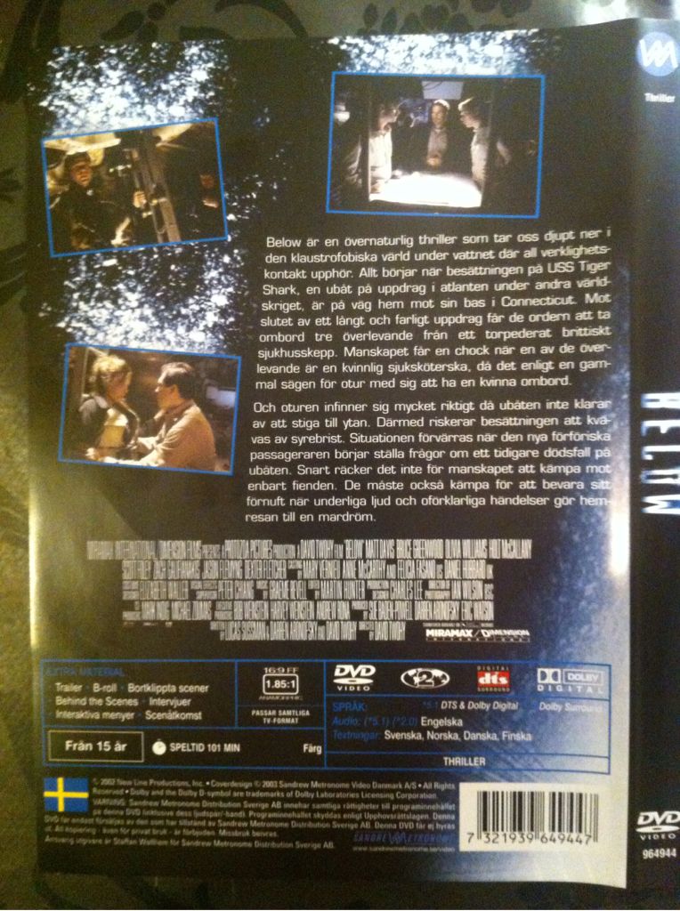 Below DVD movie collectible [Barcode 7321939649447] - Main Image 2
