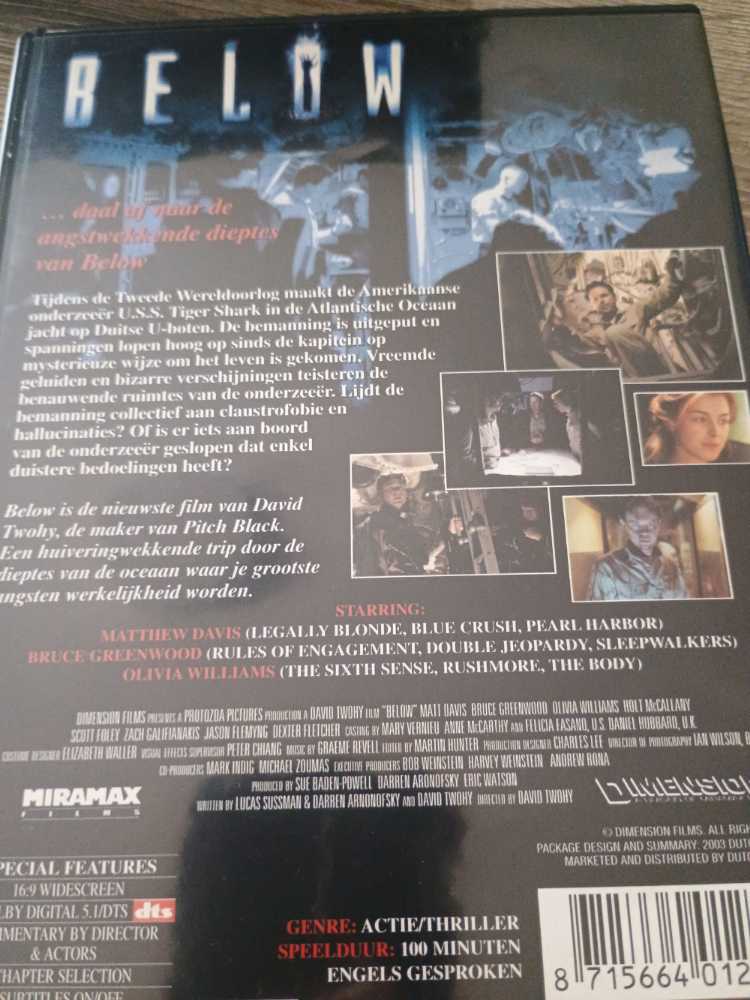 Below Blu-ray movie collectible [Barcode 8715664012369] - Main Image 2
