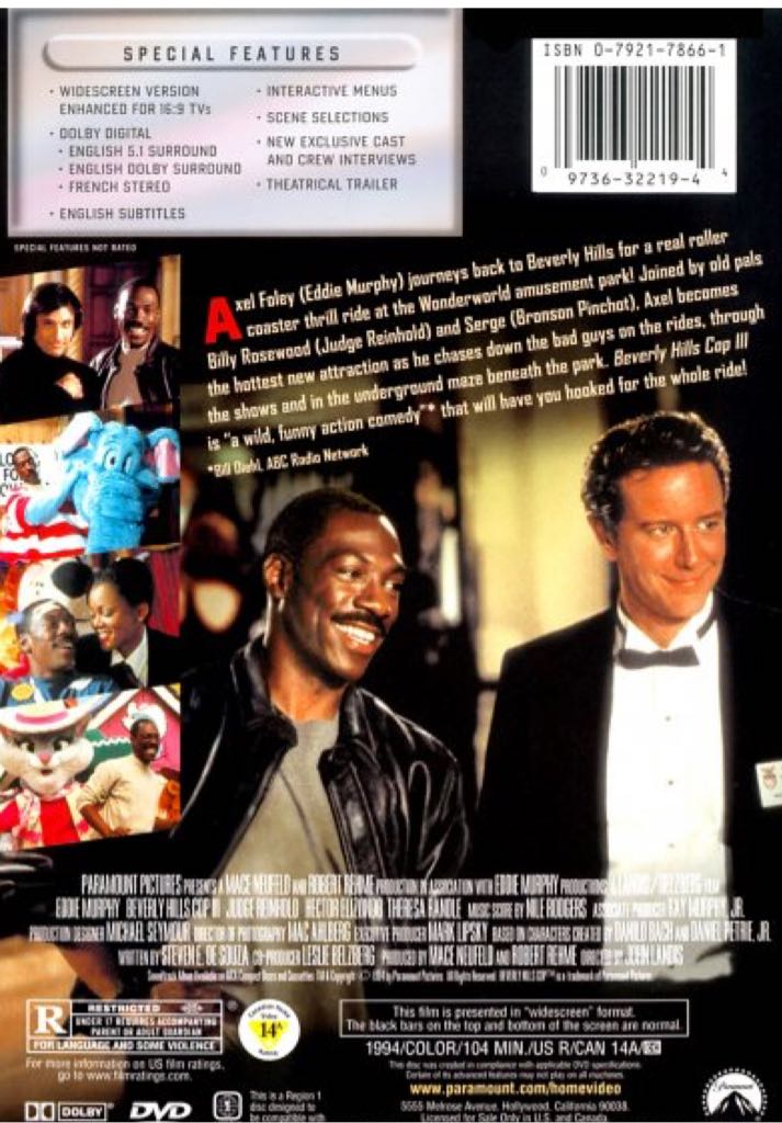 Beverly Hills Cop III (1994) Blu-ray movie collectible [Barcode 5051368247434] - Main Image 2