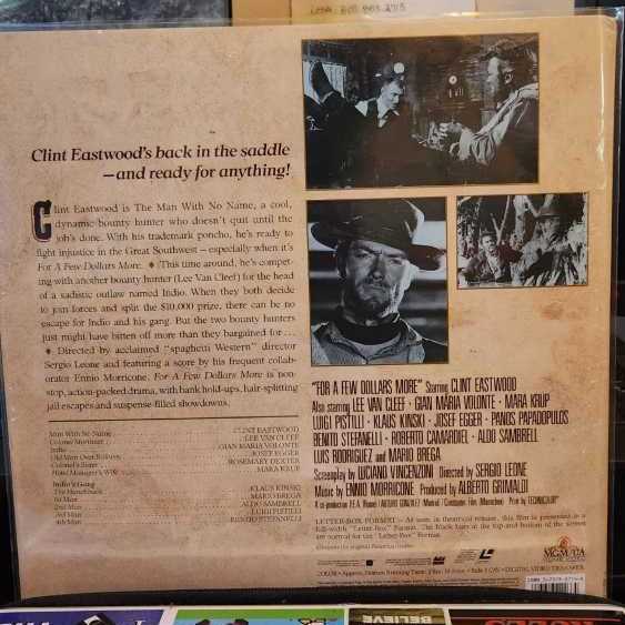 For A Few Dollars More Laser Disc movie collectible [Barcode 027616222664] - Main Image 2