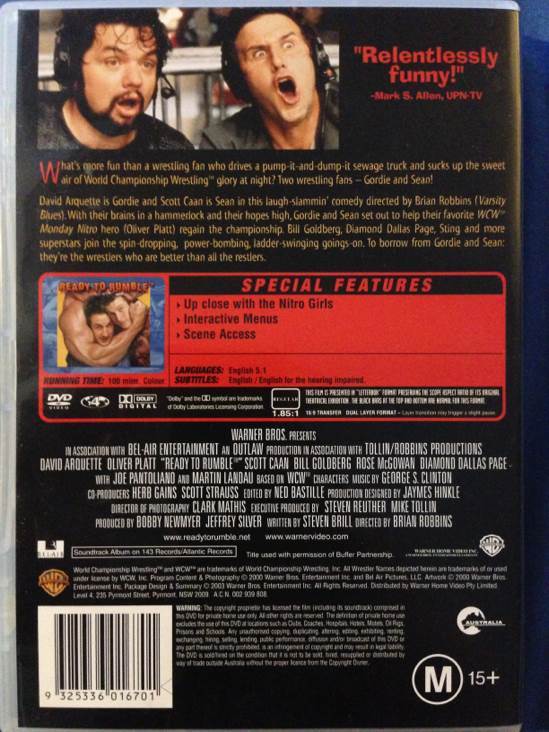 Ready to Rumble DVD movie collectible [Barcode 9325336016701] - Main Image 2