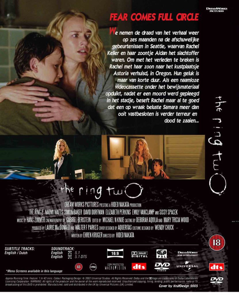 The Ring 2 (521) DVD movie collectible [Barcode 5050583021102] - Main Image 2