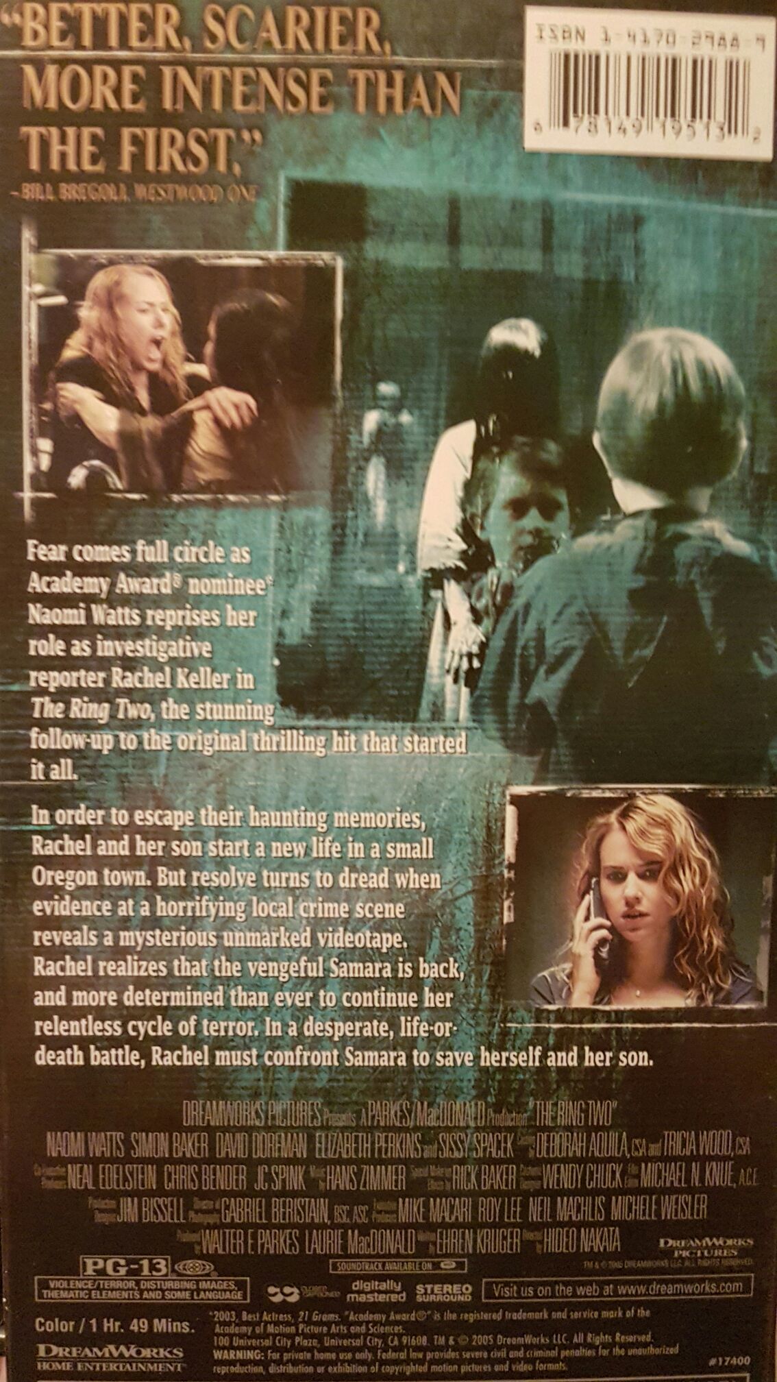 The Ring 2 Video CD movie collectible [Barcode 5050583021171] - Main Image 2