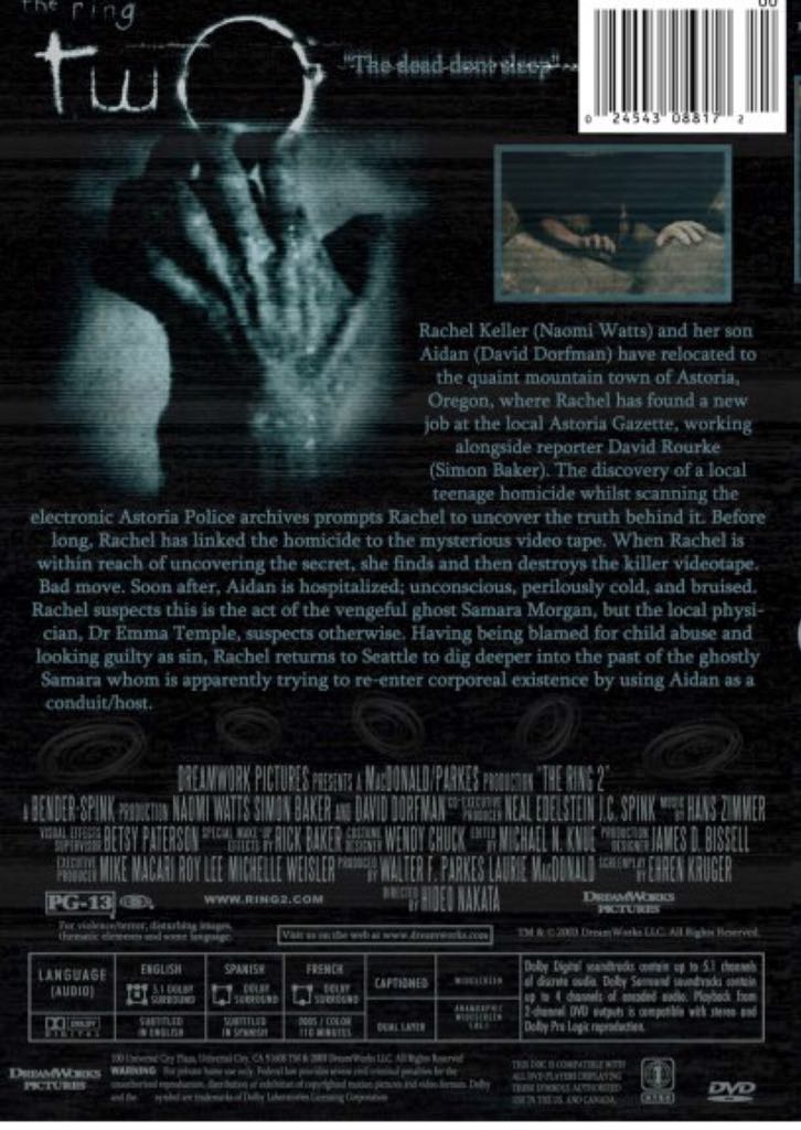 Horror: The Ring 2 DVD movie collectible [Barcode 5050583021379] - Main Image 2