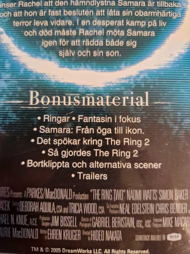 Horror: The Ring 2 DVD movie collectible [Barcode 5050583021379] - Main Image 3