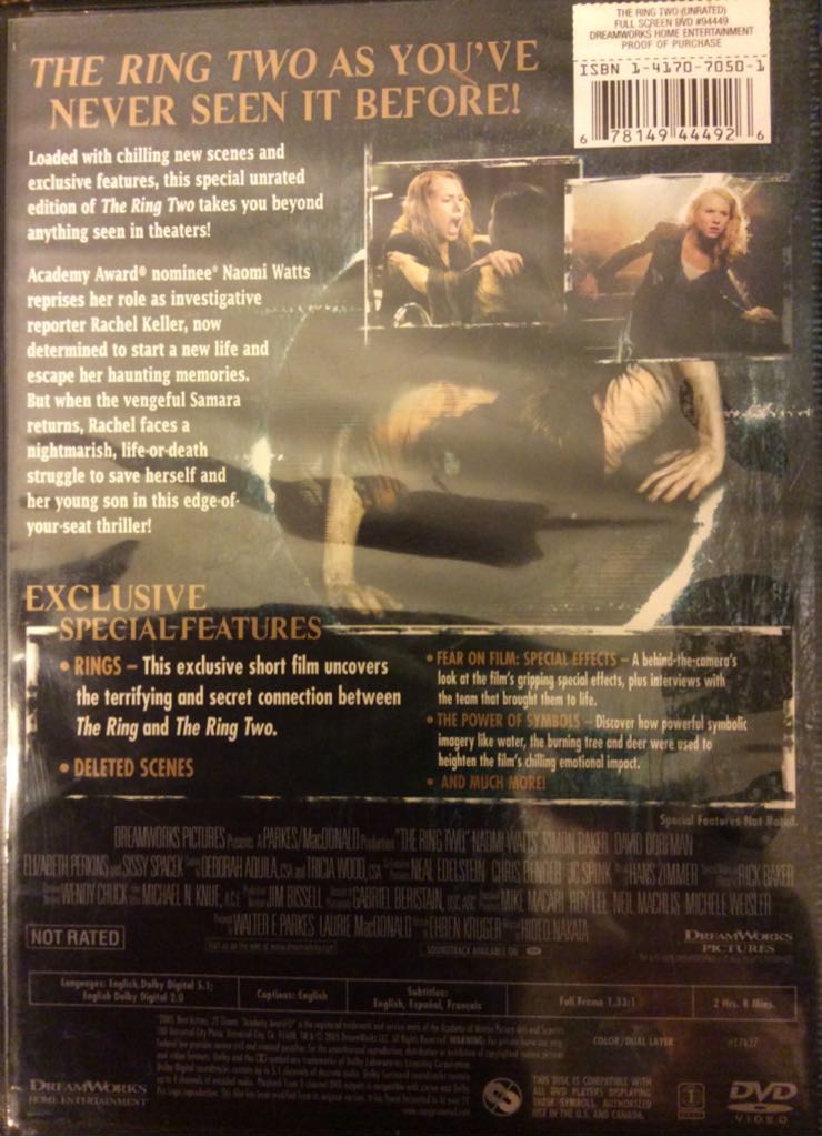 The Ring 2 (Fullscreen) DVD movie collectible [Barcode 678149444926] - Main Image 2