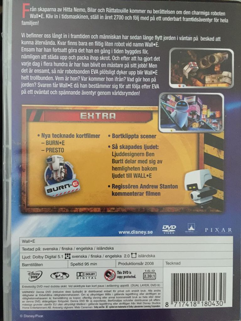 WALL-E Fandango at Home movie collectible [Barcode 8717418180430] - Main Image 2