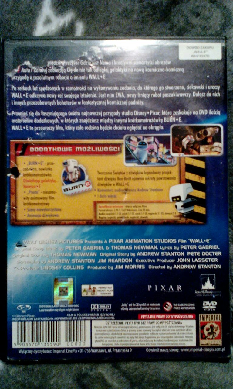 WALL-E DVD movie collectible - Main Image 2