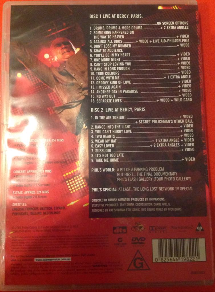 Phil Collins : Finally,The First Farewell Tour DVD movie collectible [Barcode 825646198221] - Main Image 2