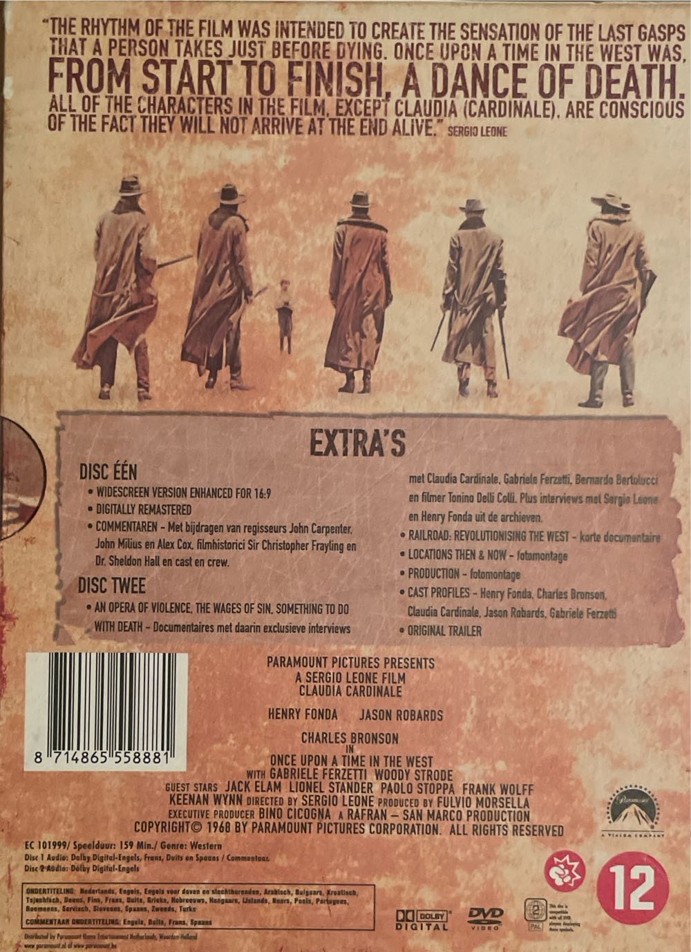 Once Upon A Time In The West DVD movie collectible [Barcode 8714865558881] - Main Image 2