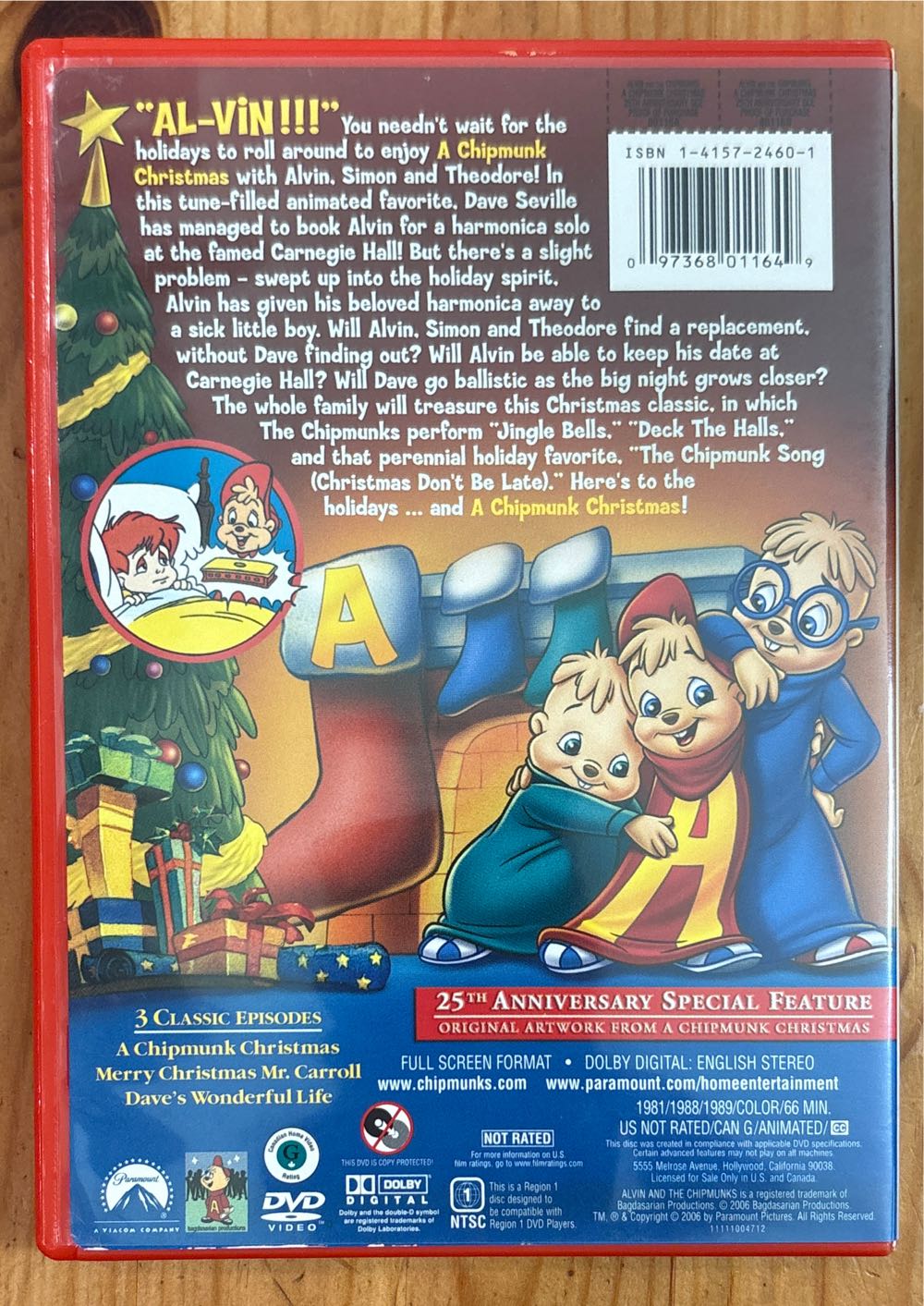 Chipmunk Christmas, A DVD movie collectible [Barcode 097368011649] - Main Image 2